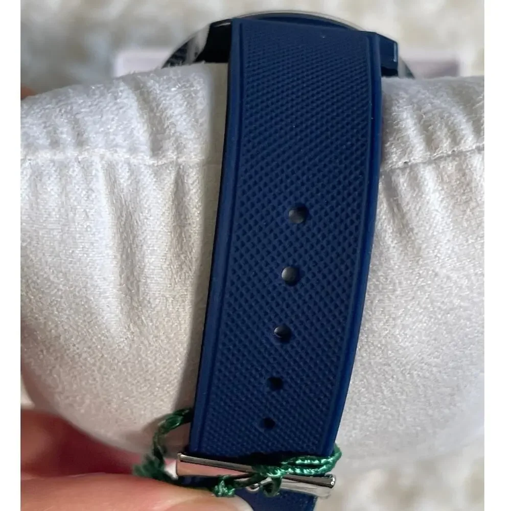 Lacoste L.12.12 Blue Silicone Strap Watch Mens 2010987 Dial Analog Logo NEW - Picture 7 of 9
